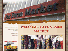 Tablet Screenshot of foxfarmmarket.com